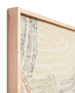 angle view of River Bed Black / Multi luxury Artwork