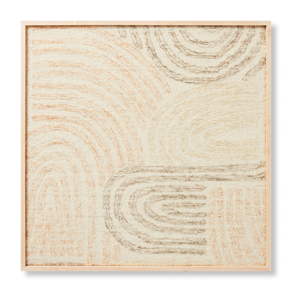 Rock Garden Grey / Multi Rug Art - Aerial Image