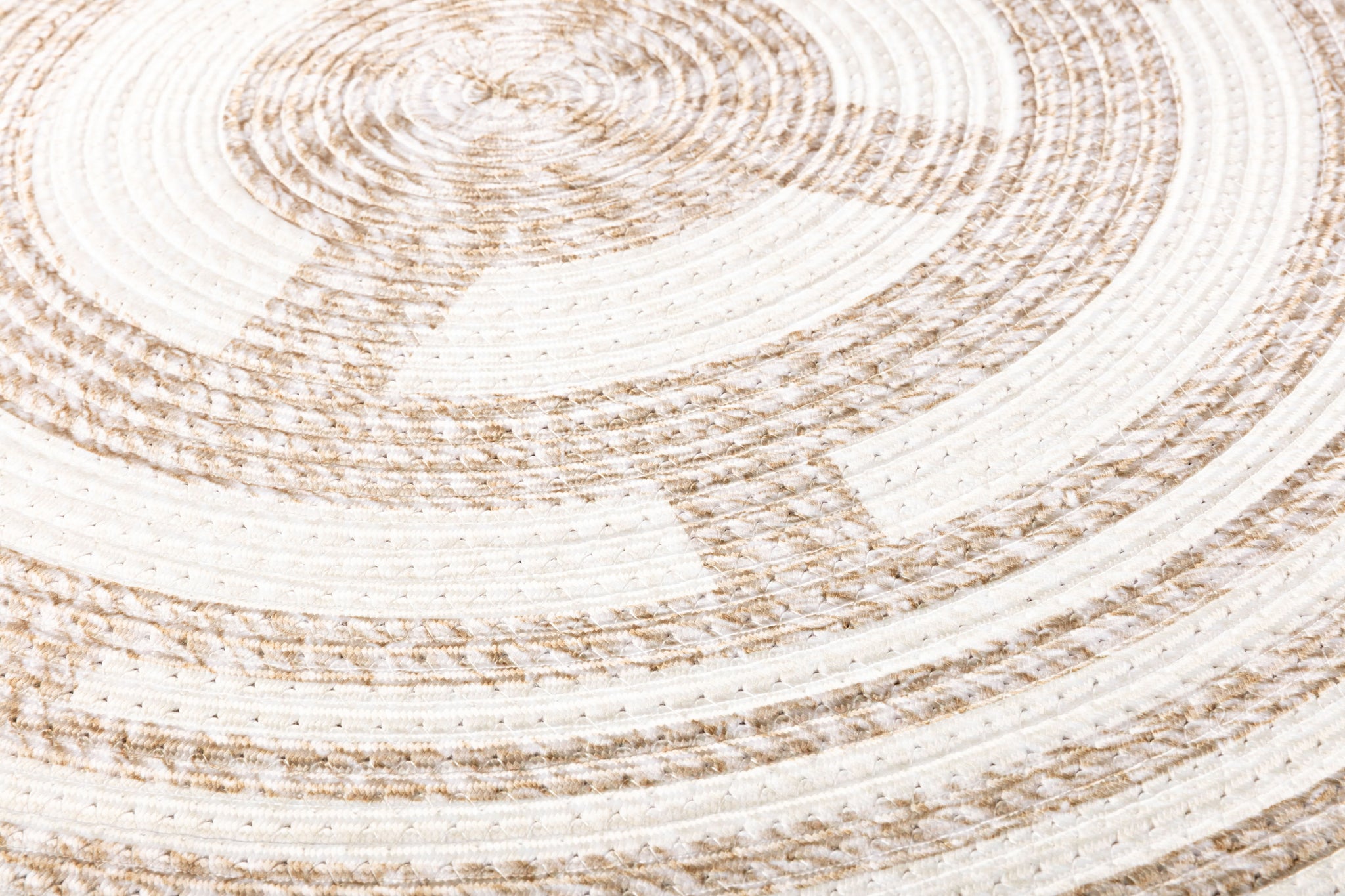 side view of Whirl Pool Beige / Ivory luxury Artwork