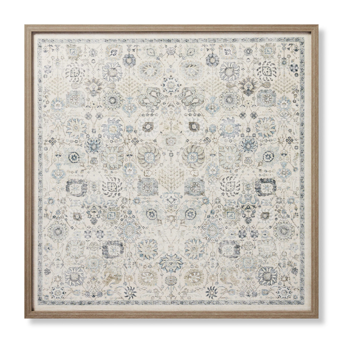 Bernadette Olive / Ivory Rug Art - Aerial Image