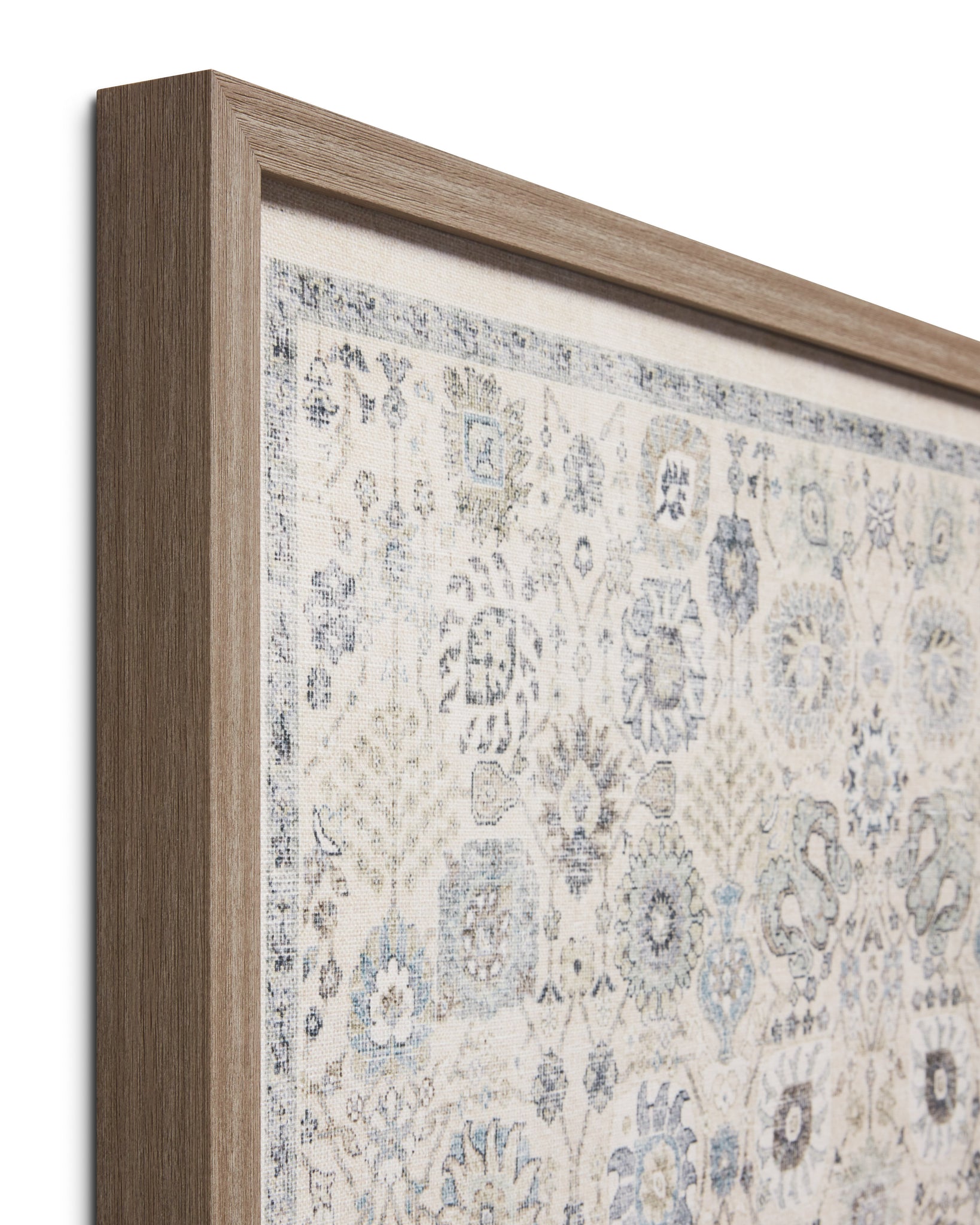 Bernadette Olive / Ivory Rug Art - Wall Art Corner (V)