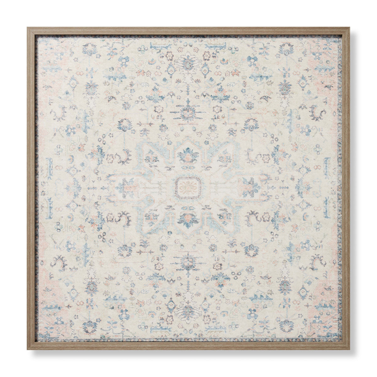 Eloise Pink / Ivory Rug Art - Aerial Image