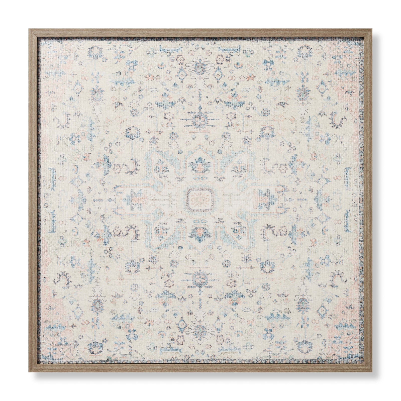 Eloise Pink / Ivory Rug Art - Aerial Image