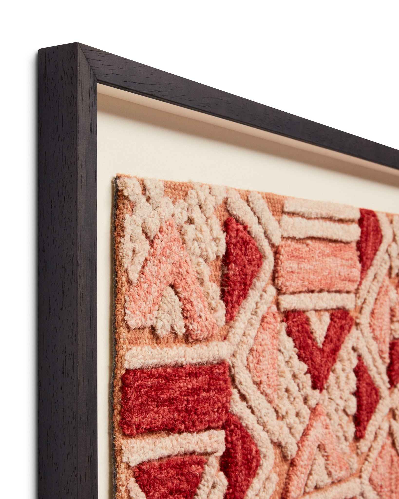 angle view of Bokila Pink / Red luxury Artwork