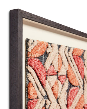 angle view of Kojo Blue / Orange luxury Artwork
