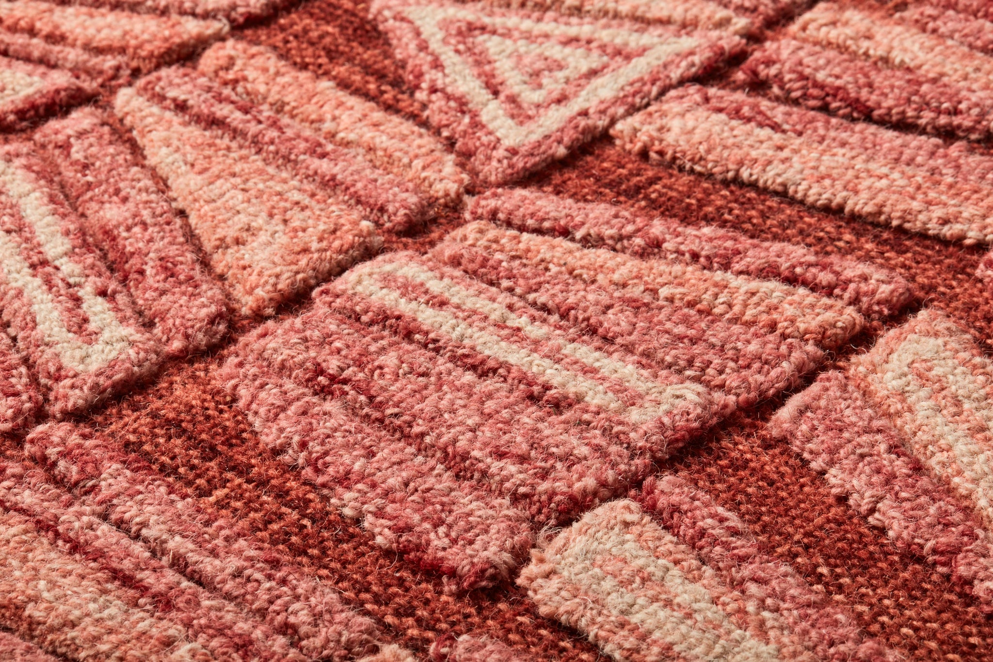 side view of Moongu Red / Pink luxury Artwork