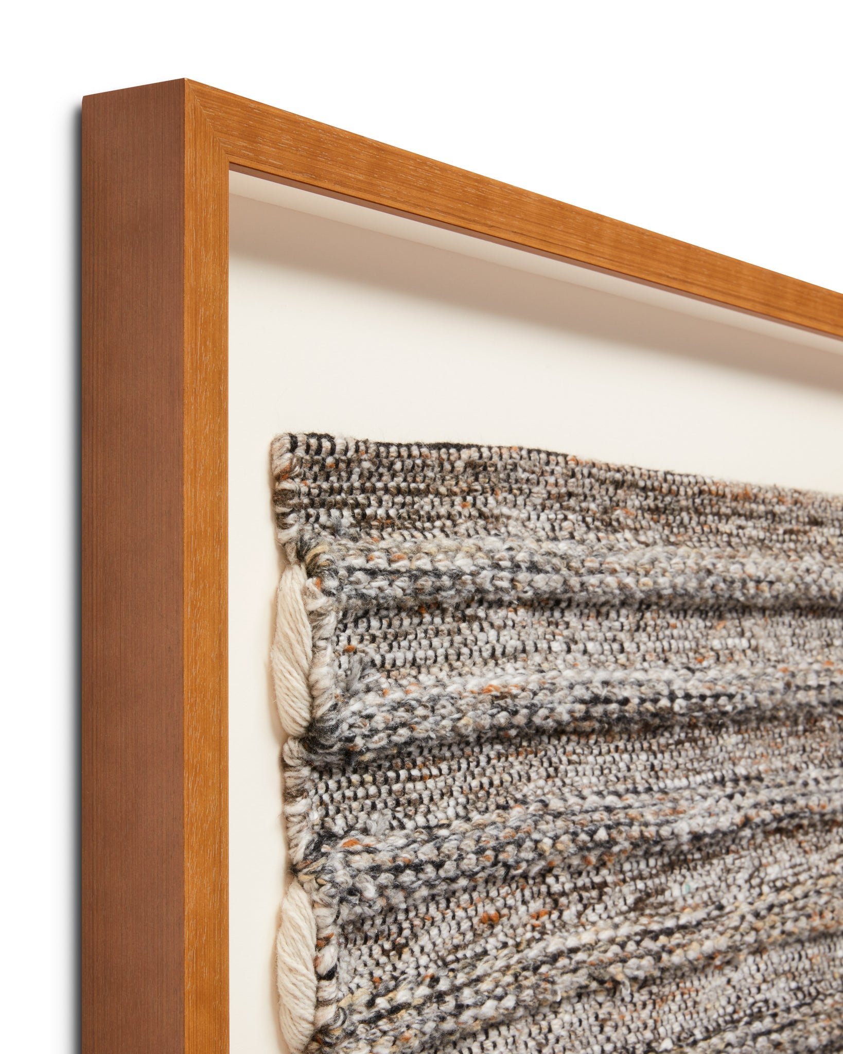 angle view of Traipse Black / Ivory luxury Artwork