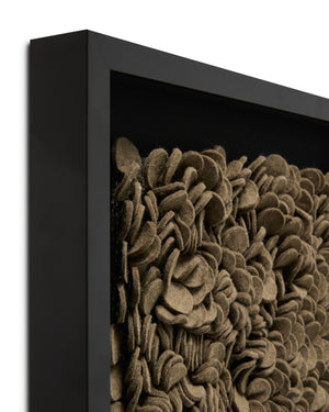 angle view of Anise Taupe luxury Artwork