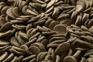 side view of Anise Taupe luxury Artwork