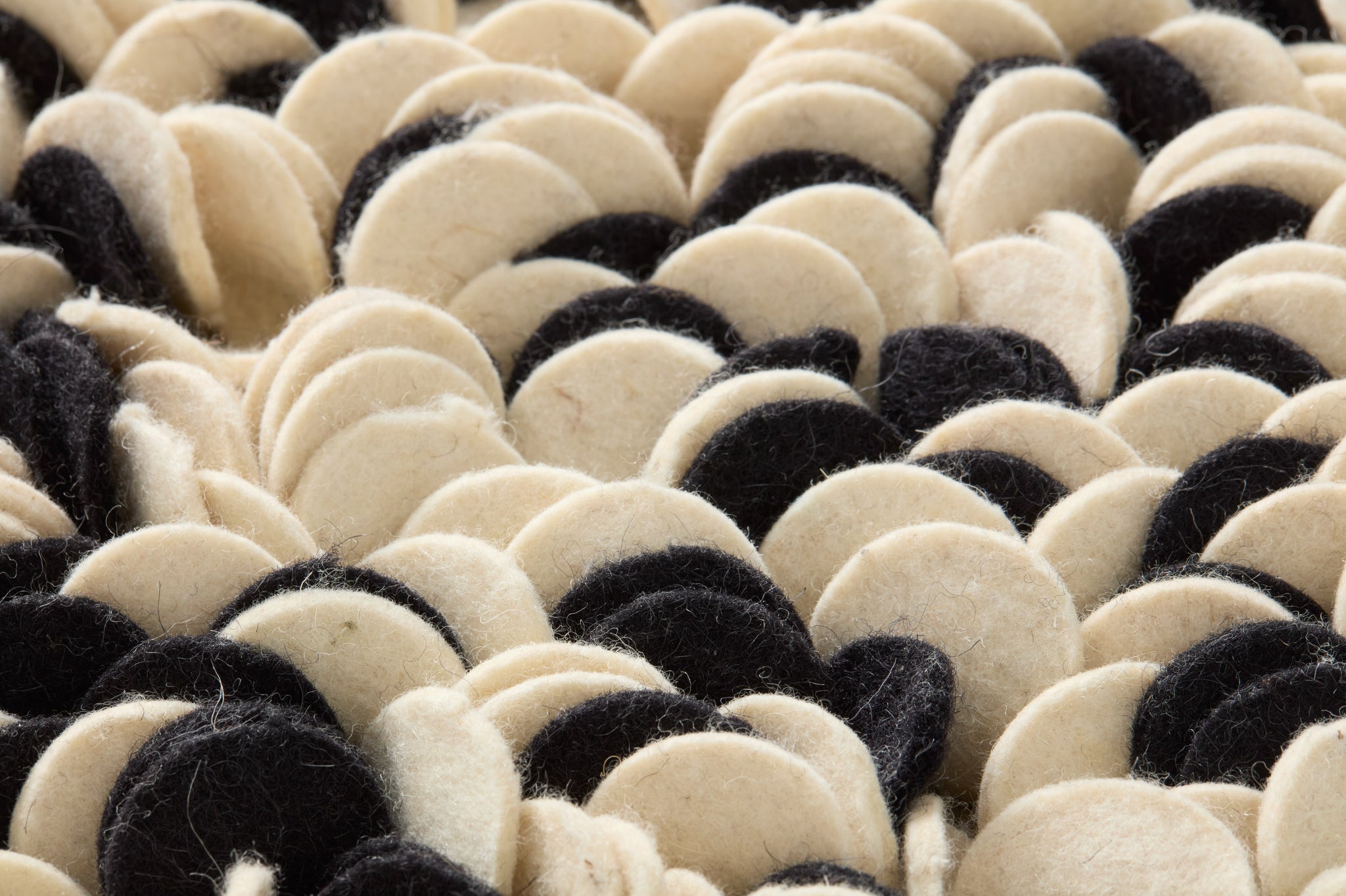 side view of Salt Pepper Black / Ivory luxury Artwork