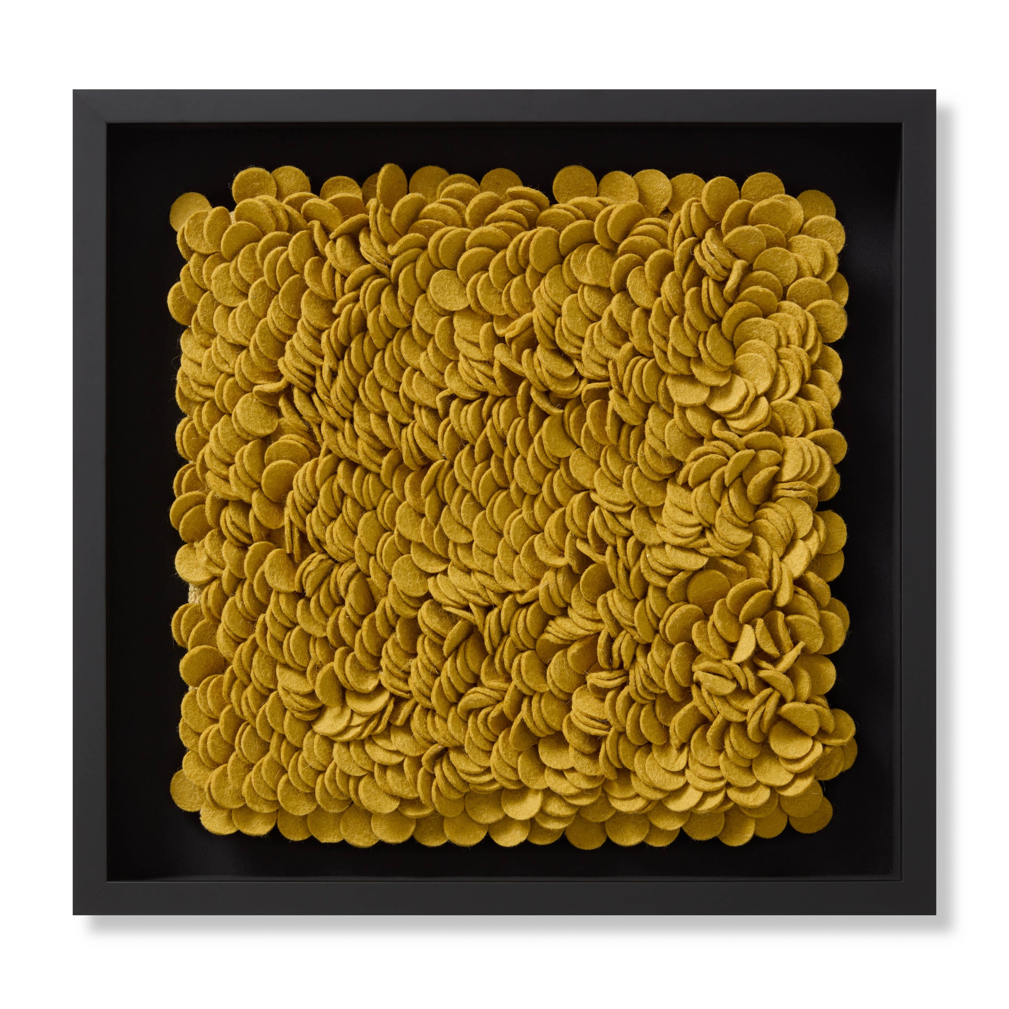 front view of Tumeric Yellow luxury Artwork