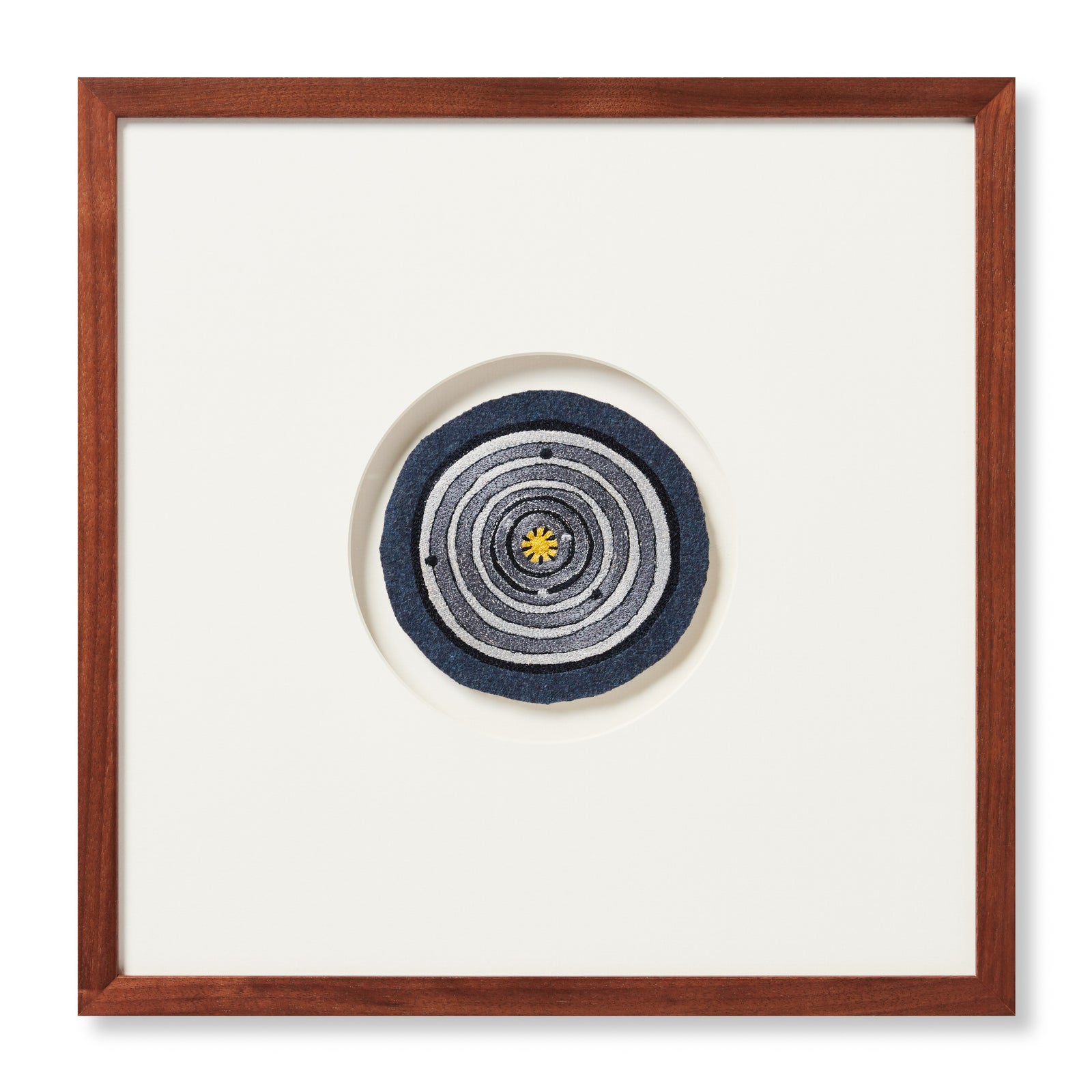 front view of Solar Patch Blue / Grey luxury Artwork