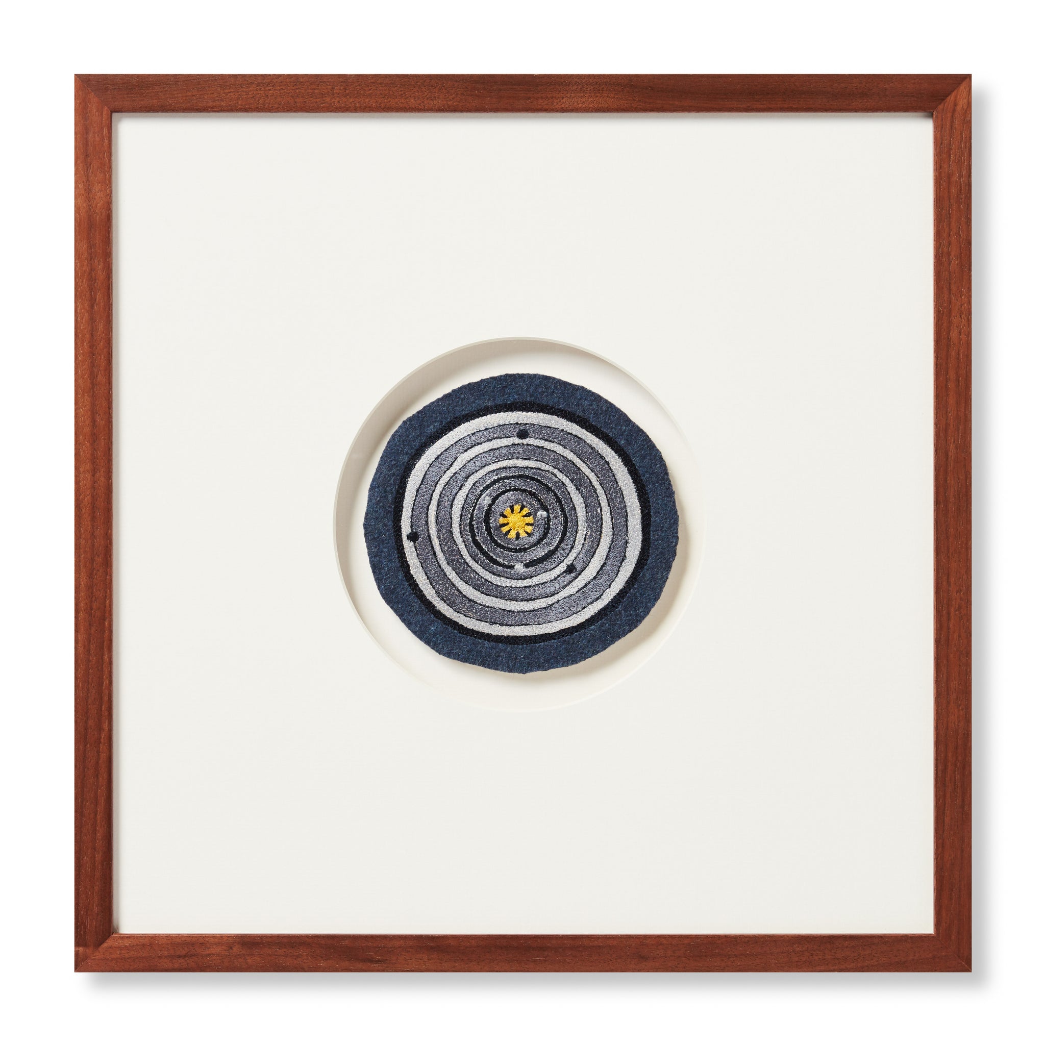 front view of Solar Patch Blue / Grey luxury Artwork