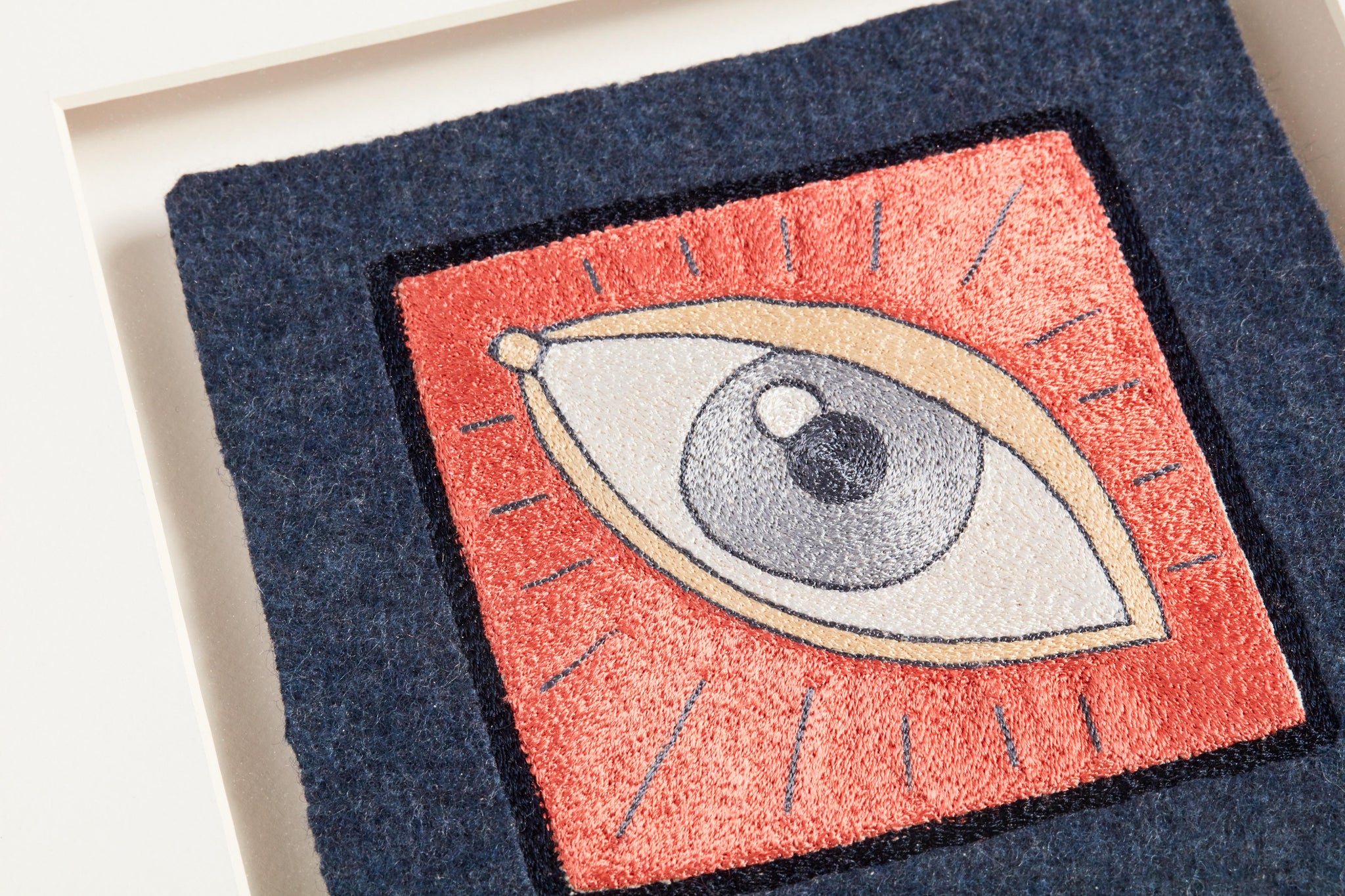 side view of Insight Patch Pink / Blue luxury Artwork