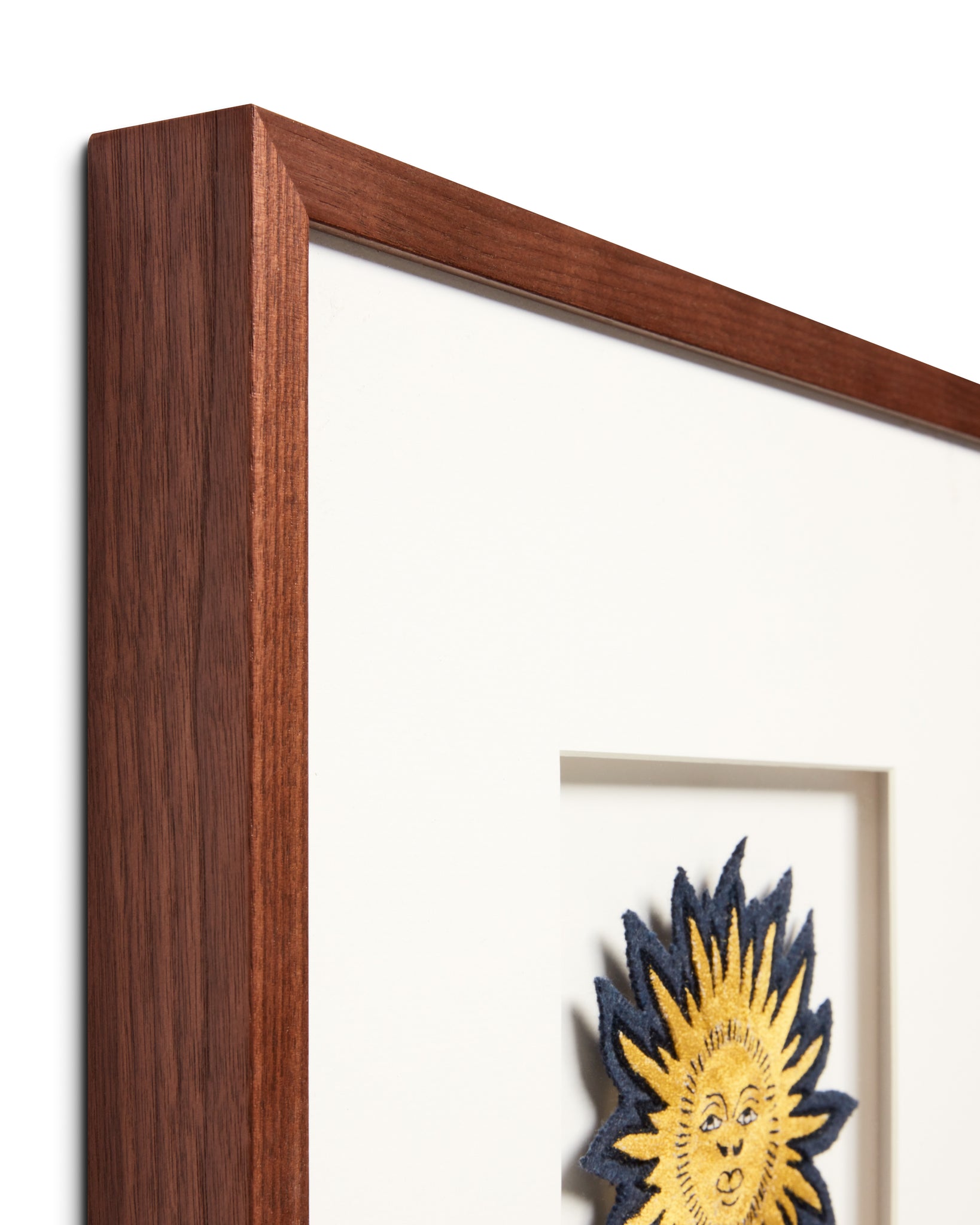 angle view of Beams Patch Yellow / Beige luxury Artwork