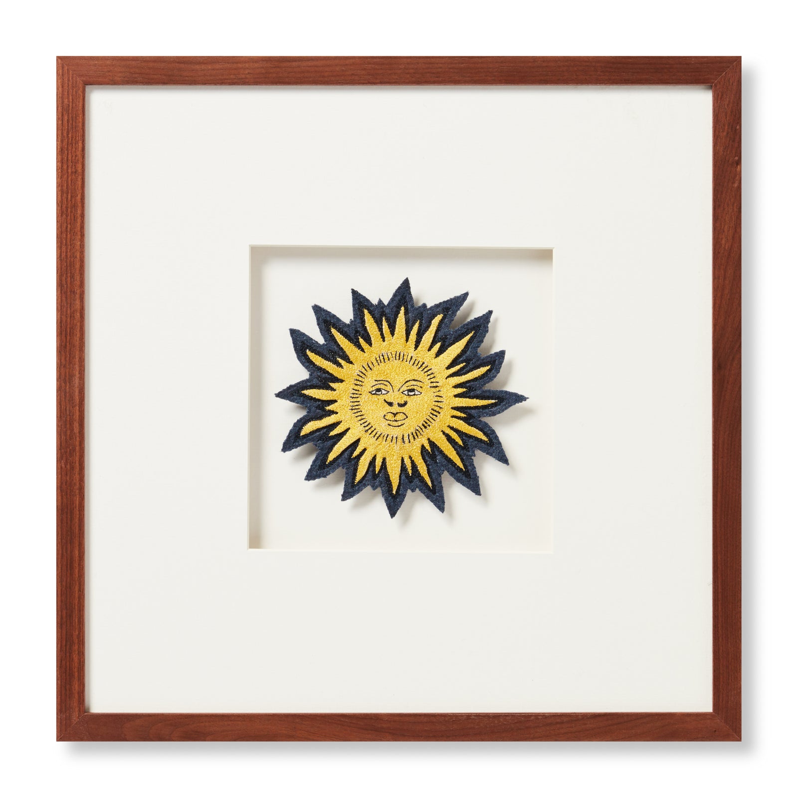 front view of Beams Patch Yellow / Beige luxury Artwork