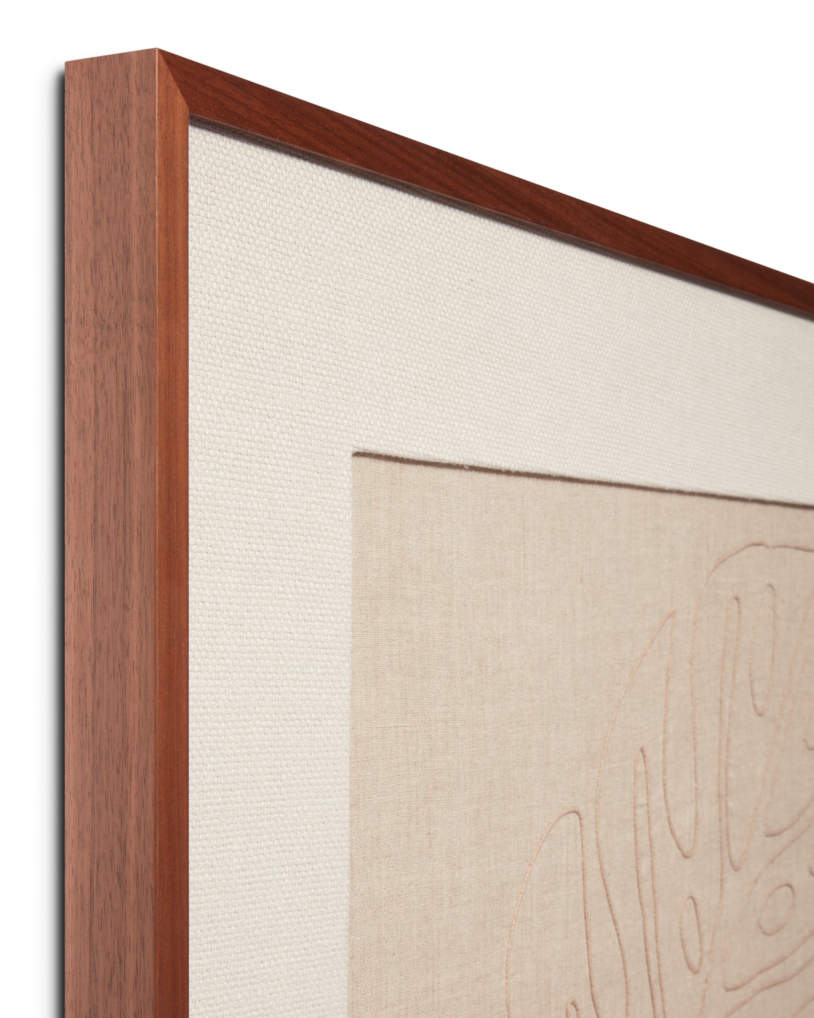 angle view of Monstera Natural / Beige luxury Artwork