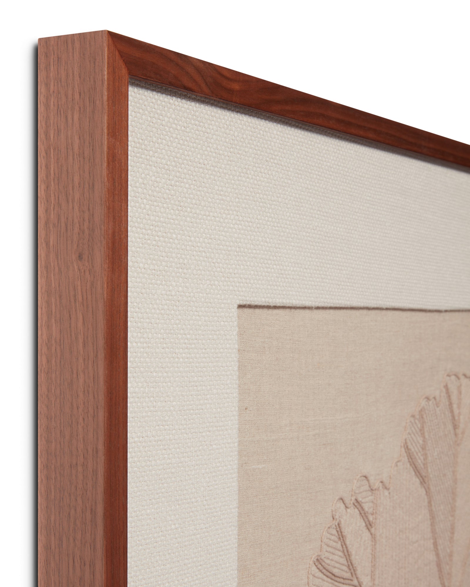 front view of Water Lily Natural / Beige luxury Artwork