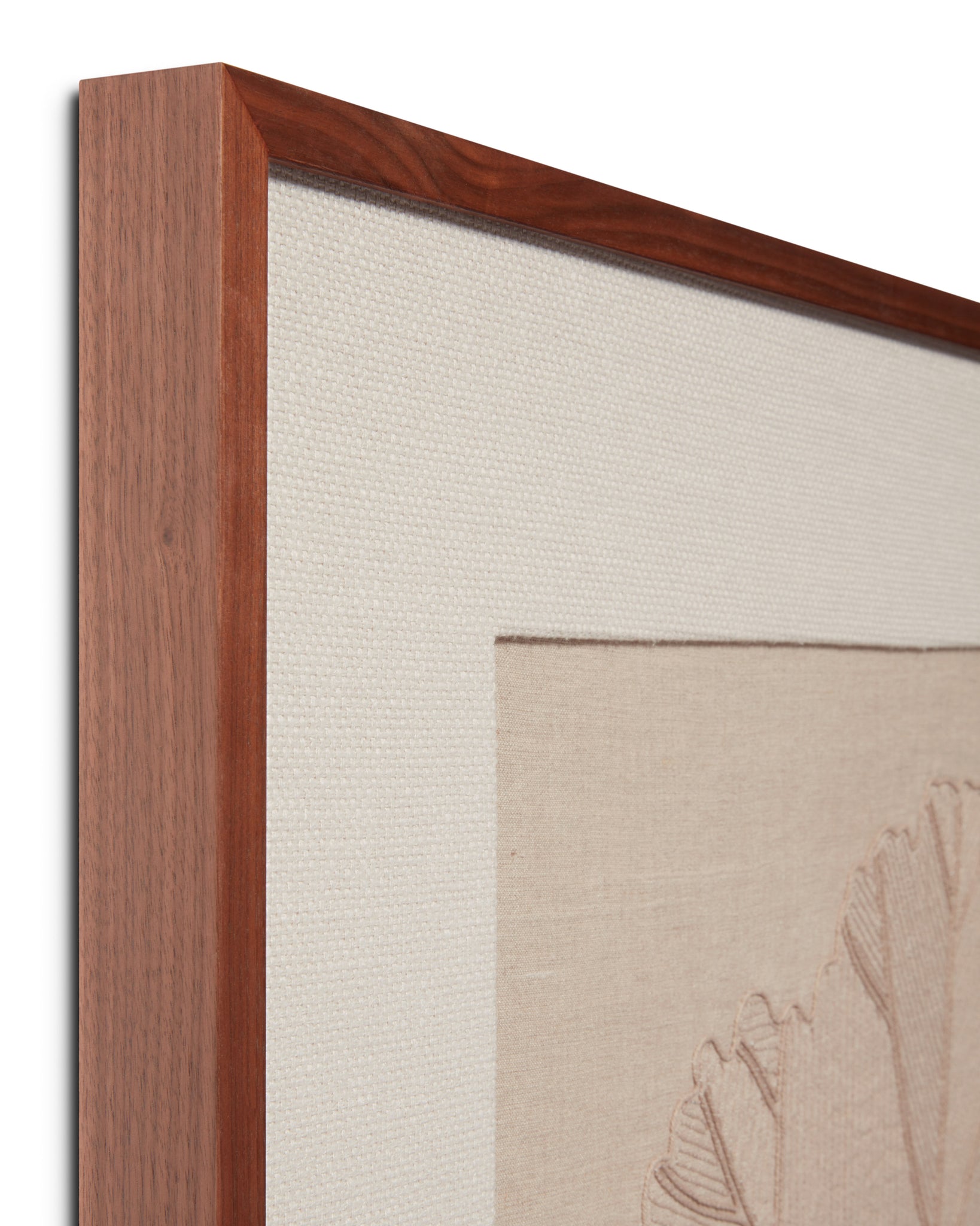 angle view of Water Lily Natural / Beige luxury Artwork
