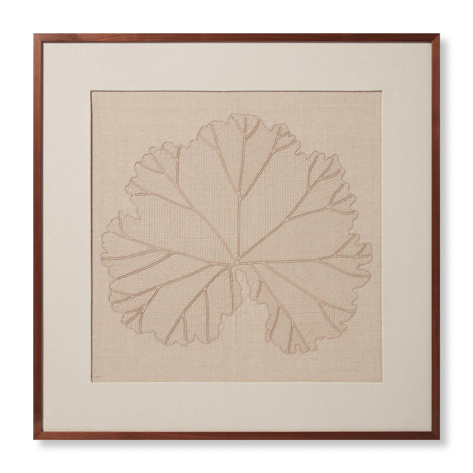 front view of Water Lily Natural / Beige luxury Artwork