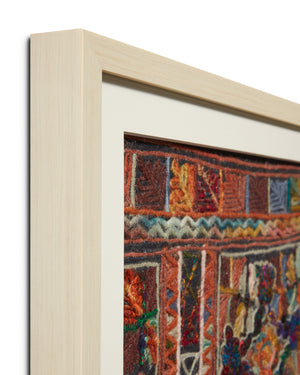 Ravi Green / Multi Rug Art - Wall Art Corner (V)