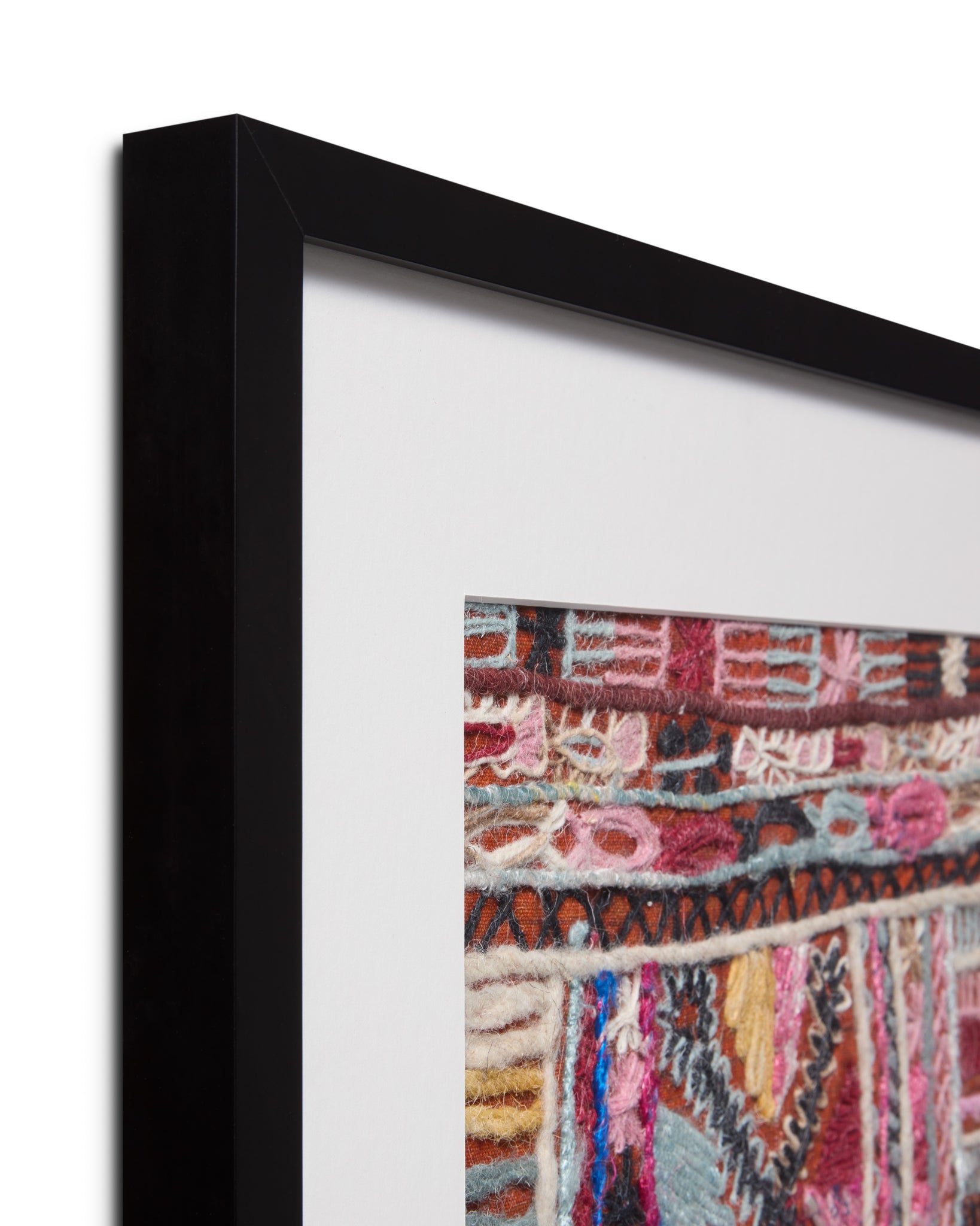 angle view of Woodstock Orange / Multi luxury Artwork