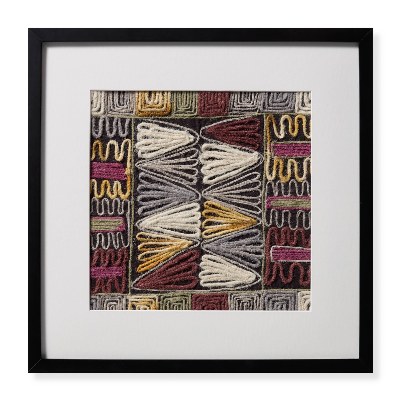 front view of Marley Black / Multi luxury Artwork