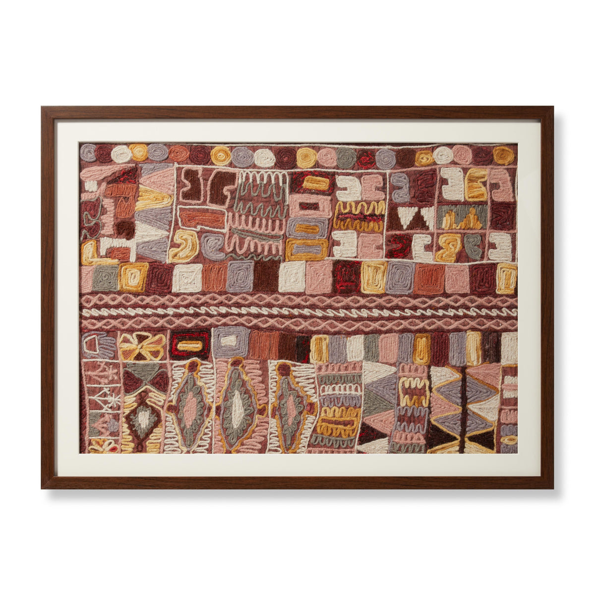 Sonny Pink / Multi Rug Art - Aerial Image