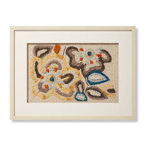 front view of Night Bloom Ivory / Multi luxury Artwork