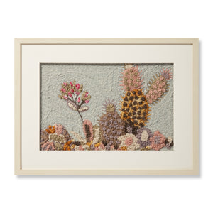 front view of Saguaro Ivory / Multi luxury Artwork