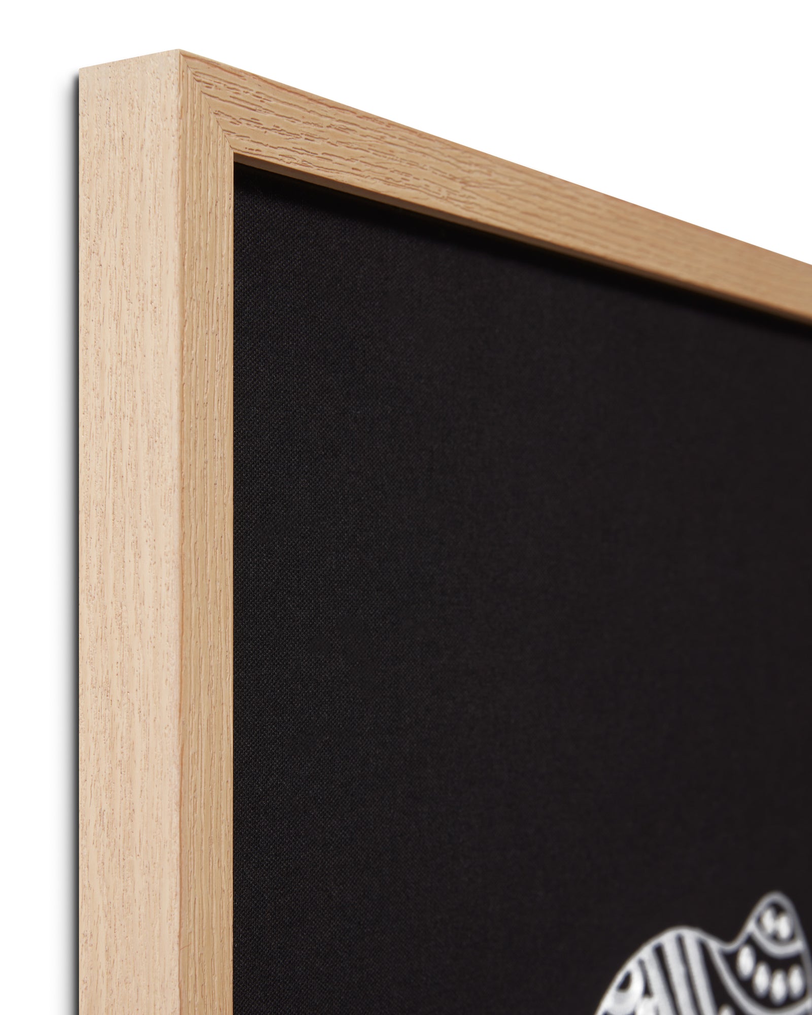 front view of Giwa Black / Ivory luxury Artwork