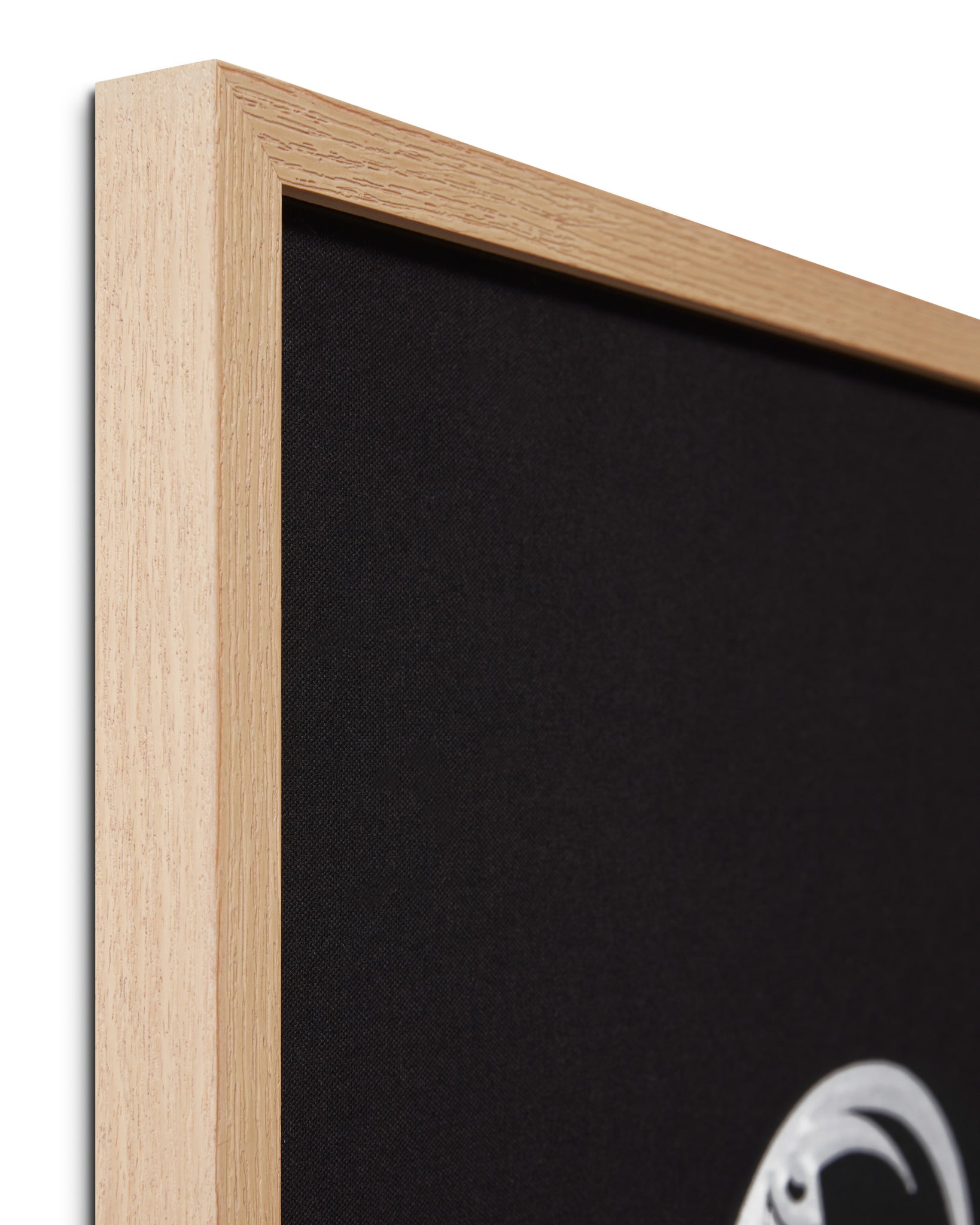 angle view of Kondoo Black / Ivory luxury Artwork
