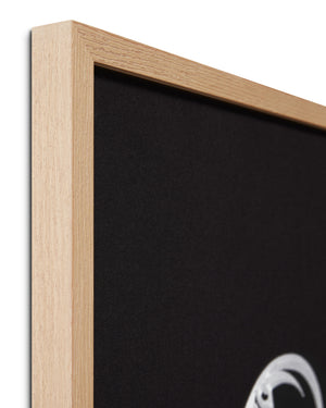 angle view of Kondoo Black / Ivory luxury Artwork