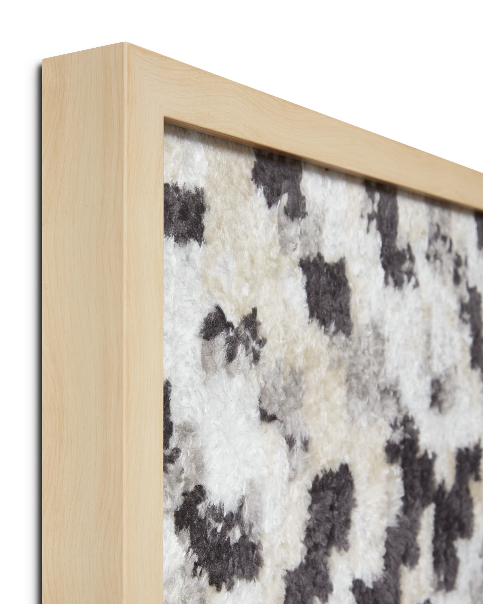 angle view of Bazaar Grey / Ivory luxury Artwork