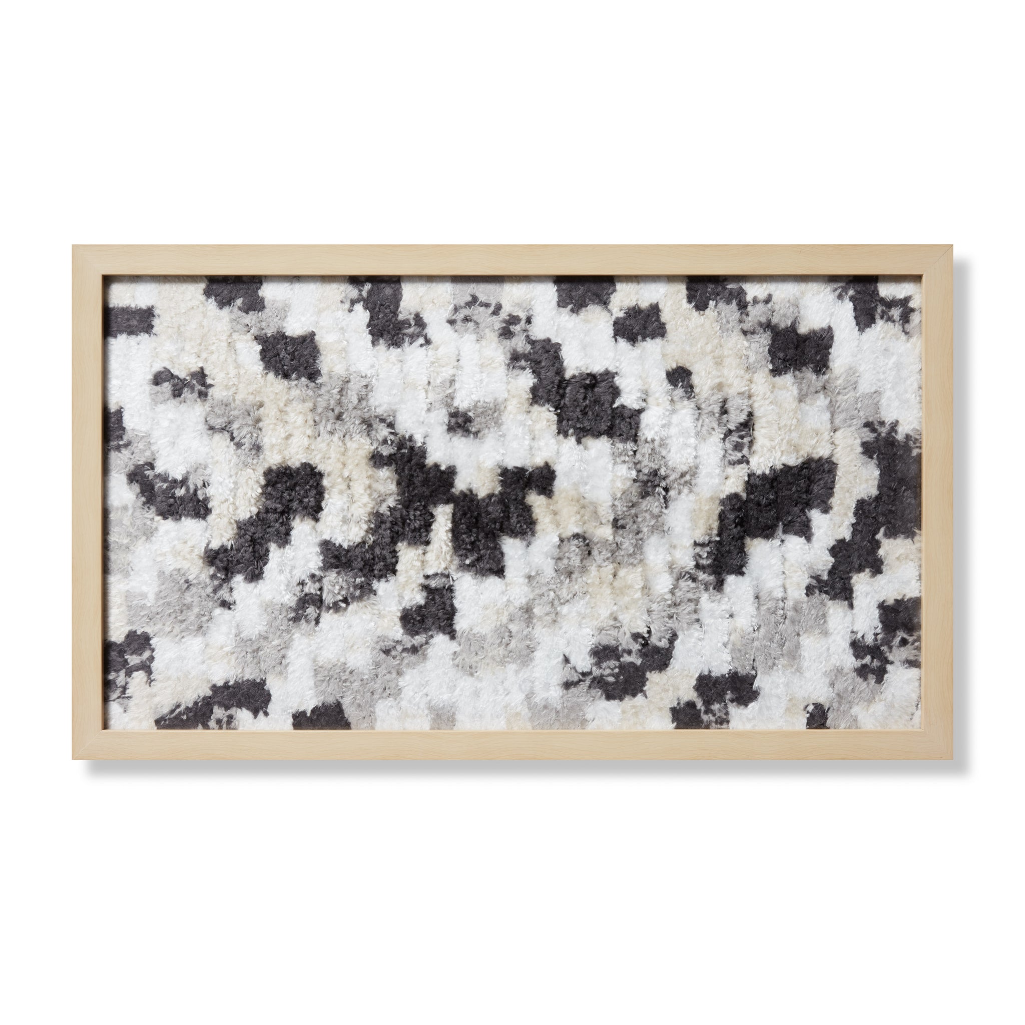 front view of Bazaar Grey / Ivory luxury Artwork