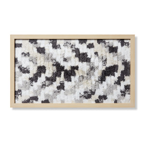 front view of Bazaar Grey / Ivory luxury Artwork