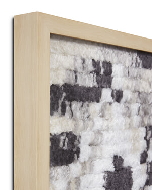 angle view of Gobi Grey / Ivory luxury Artwork