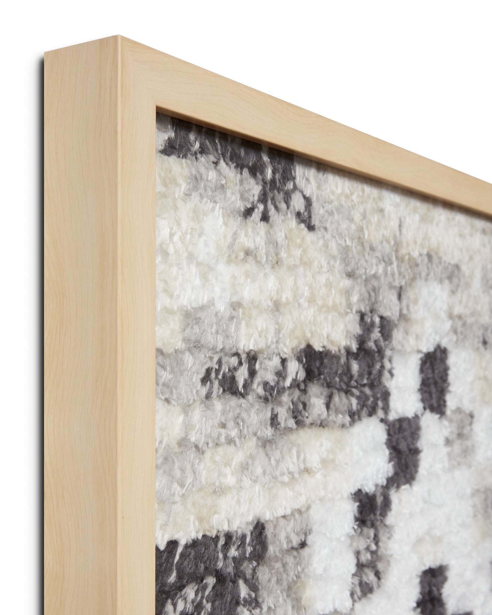angle view of Fete Grey / Ivory luxury Artwork