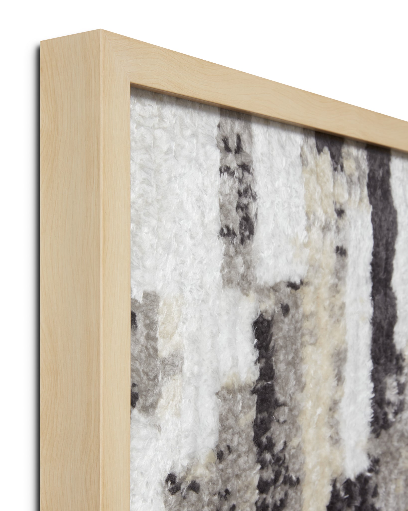 angle view of Souk Grey / Ivory luxury Artwork