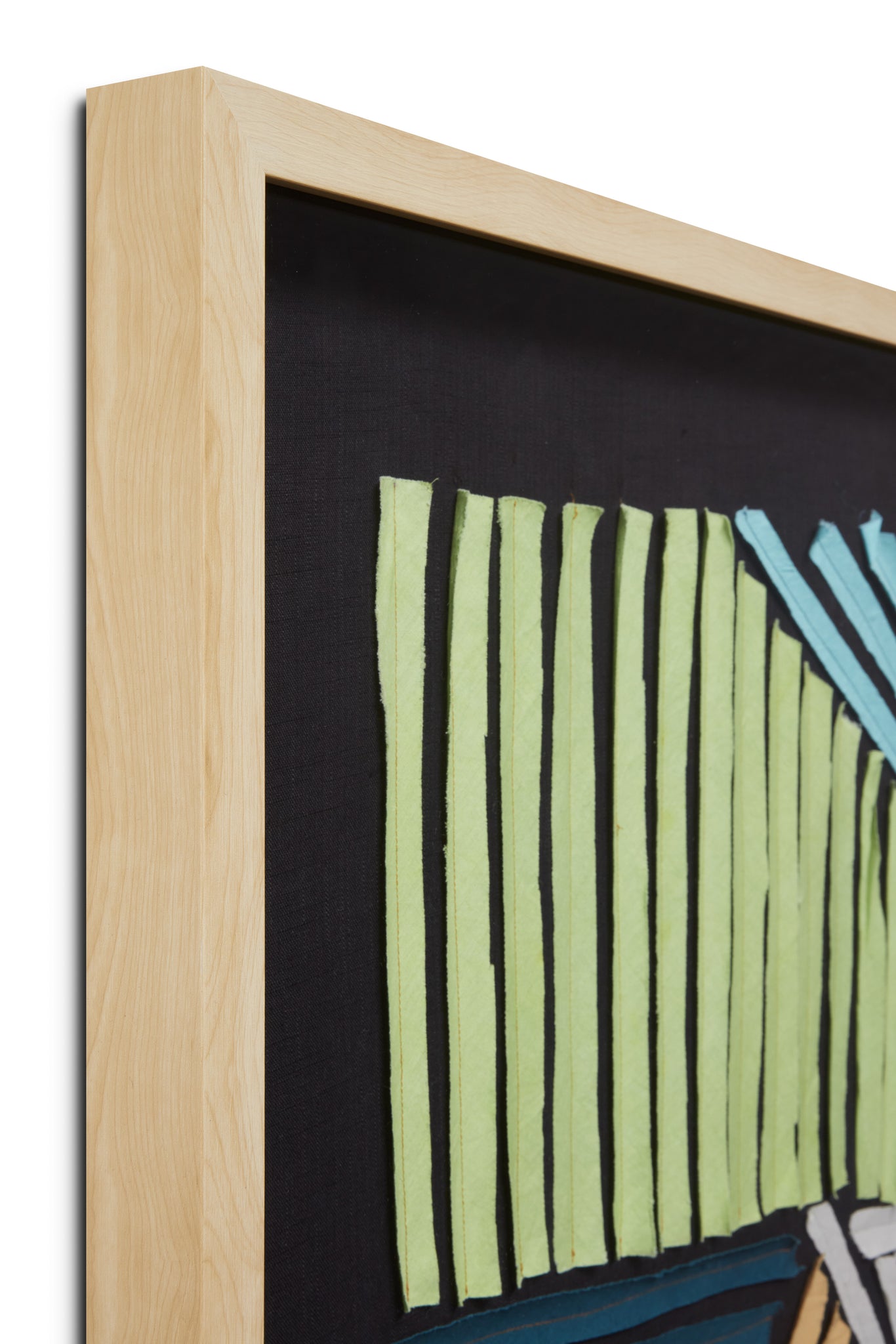 angle view of Straight Forward Black / Multi luxury Artwork