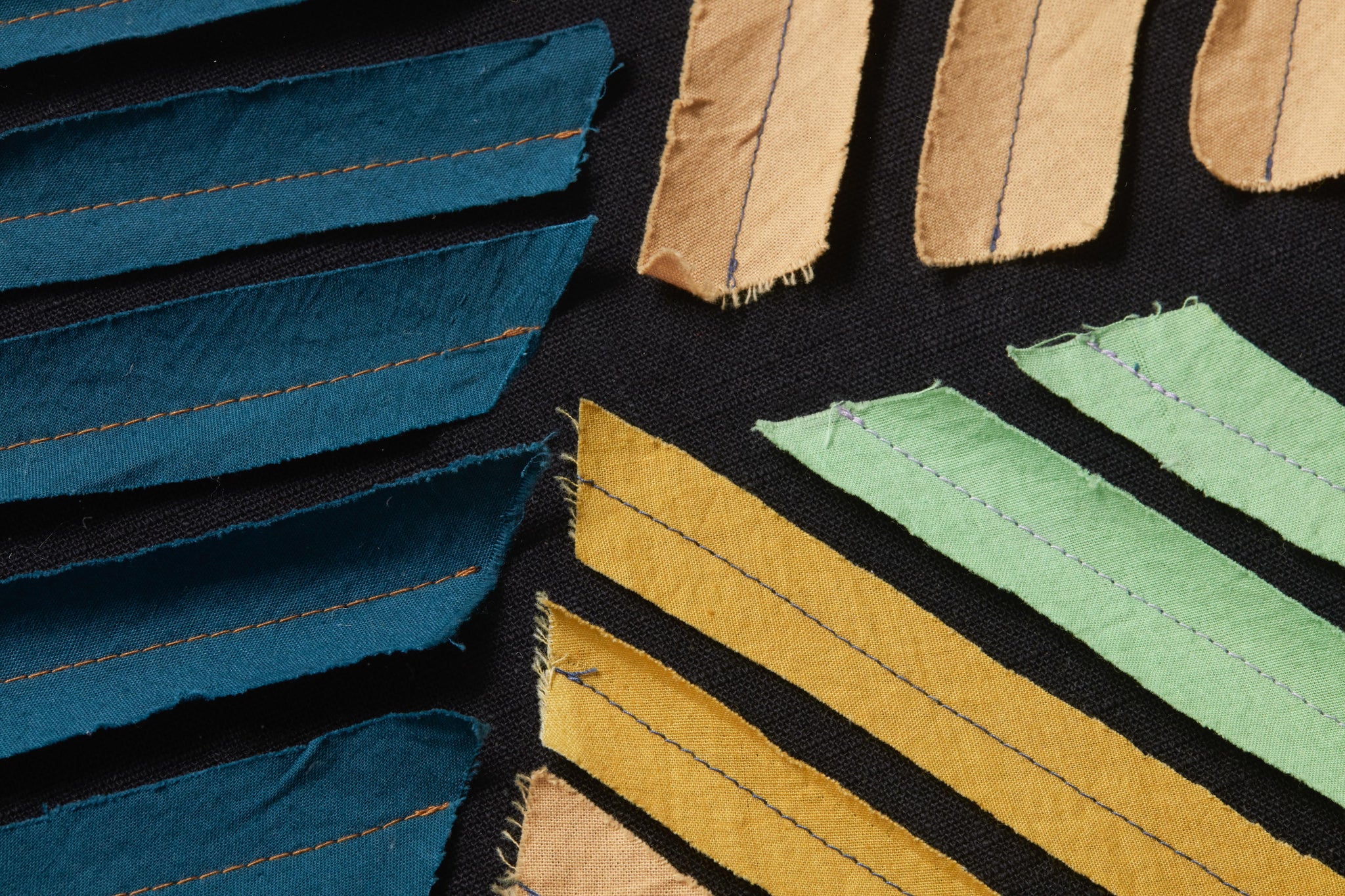 side view of Straight Forward Black / Multi luxury Artwork