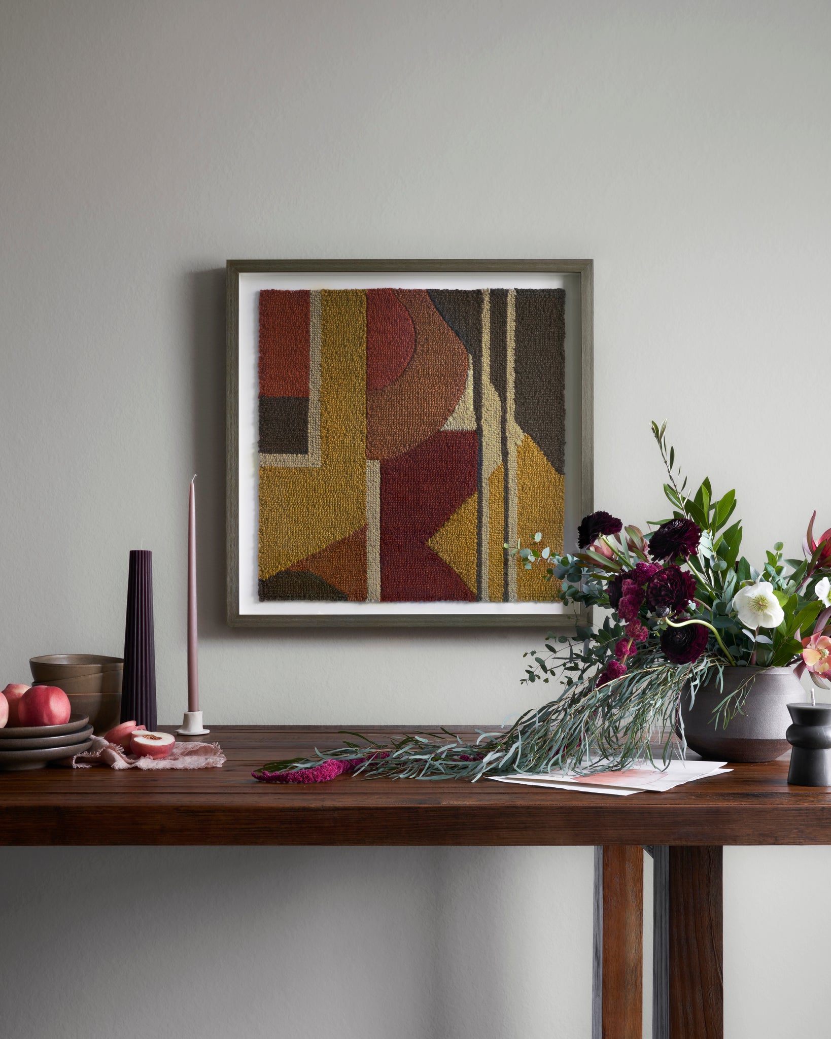 angle view of Soulmate Multi / Red luxury Artwork