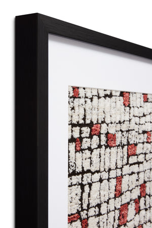 angle view of Looking Glass Multi / Ivory luxury Artwork