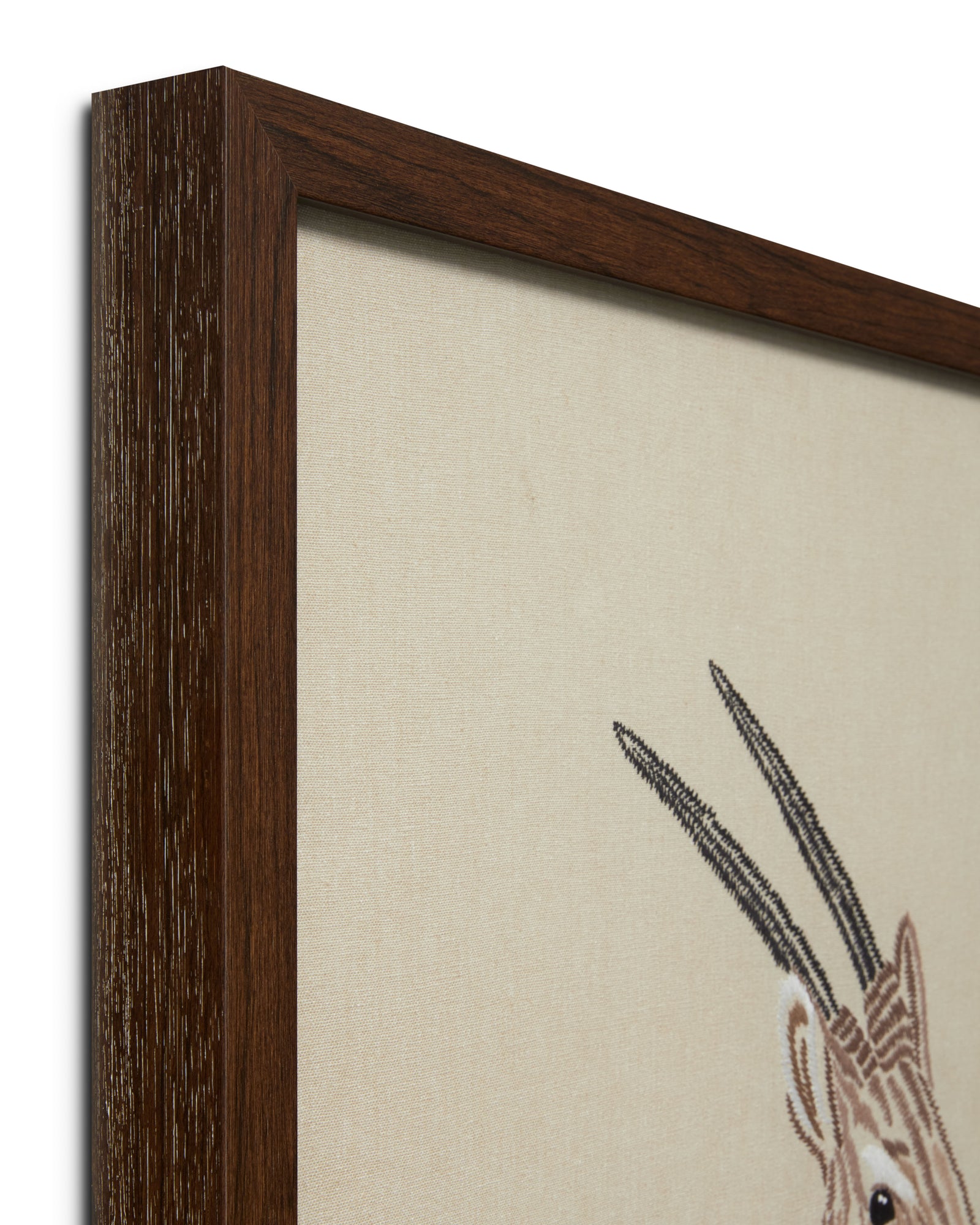 front view of Saola Beige / Ivory luxury Artwork