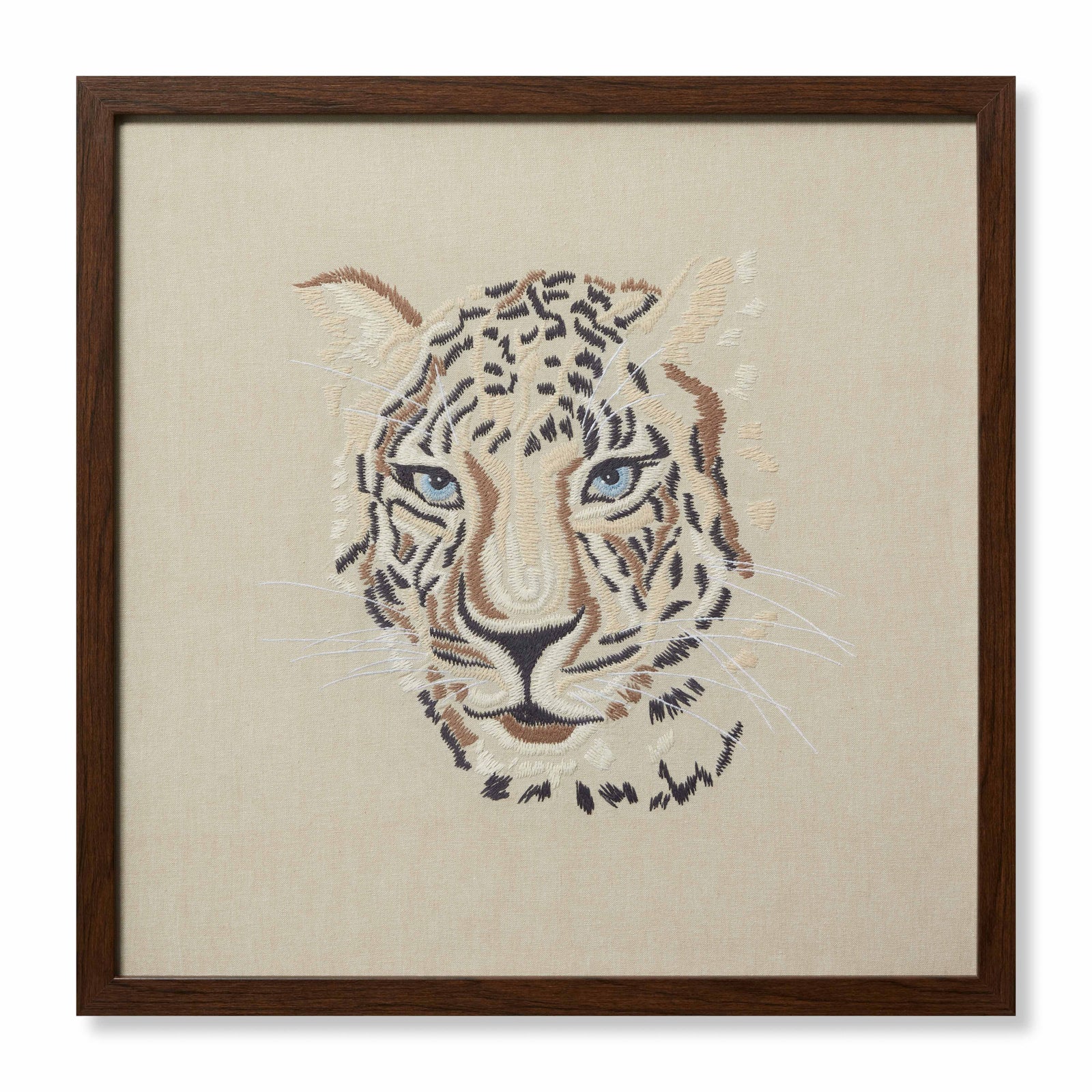 front view of Tiger Beige / Ivory luxury Artwork