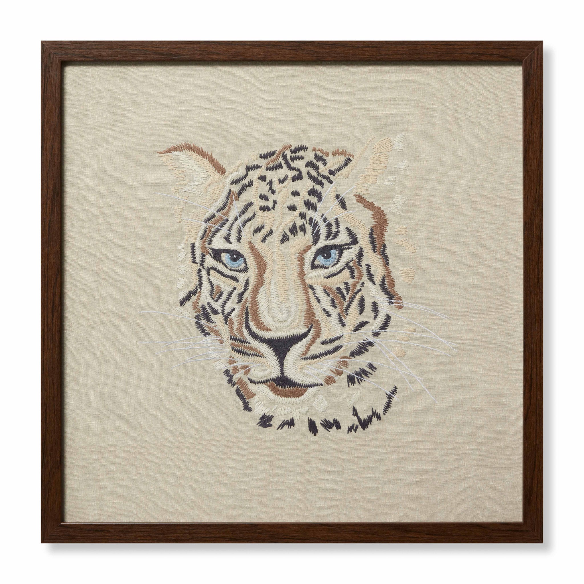 front view of Tiger Beige / Ivory luxury Artwork