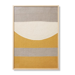 front view of Proof Read Gold / Grey luxury Artwork