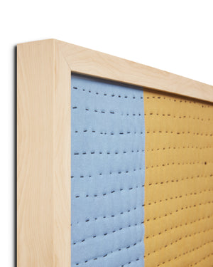 angle view of Headline Gold / Grey luxury Artwork