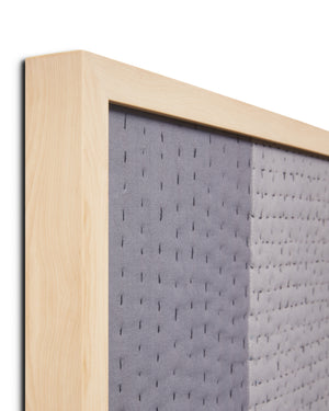 angle view of Bullet Point Blue / Grey luxury Artwork