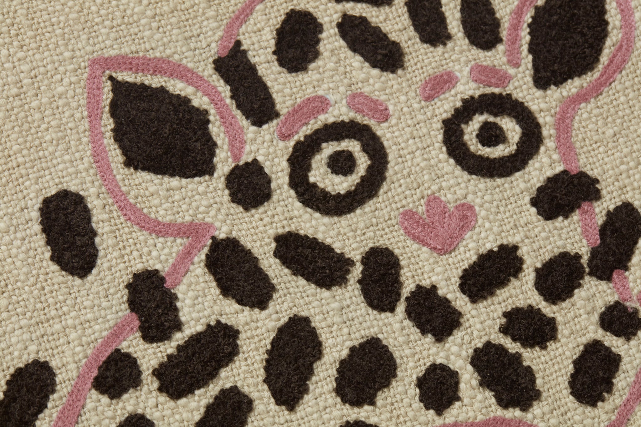 side view of Lucky Lemur Beige / Pink luxury Artwork